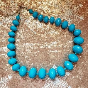 Chunky Blue Statement Necklace